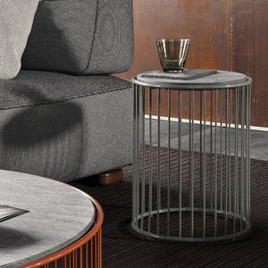 Extérieur en acier inoxydable table basse balcon en <span class=keywords><strong>fer</strong></span> <span class=keywords><strong>forgé</strong></span> table d'appoint petite table ronde <span class=keywords><strong>jardin</strong></span> meubles d'hôtel - Product Image 3