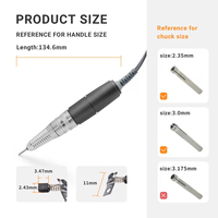Offre Spéciale – Manche de pièce à main UP200 de haute qualité pour ponceuse à ongles professionnelle, 35000 tr/min, portable, en plastique ABS et acier inoxydable