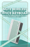 Clavier silencieux mince portable sans fil pour téléphone et tablette Utilisation au bureau Convient pour Android et iOS