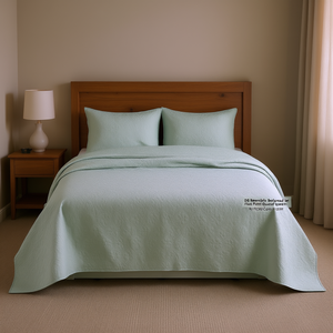 Juego de Cubrecamas Reversibles DB con Estampado Floral, Tamaño Queen, Algodón y Poliéster, para Uso Doméstico y Hoteles - Product Image 2