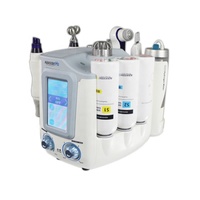 Appareil facial à hydrogène 6 en 1, appareil multifonctionnel pour le visage à l'hydrogène, microdermabrasion, resserrement et lifting de la peau
