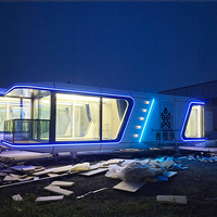 Nouveau Style Bateau Flottant Conteneur Préfabriqué Hôtel Maison Sur L'eau Flottant Hôtel Péniche Pour Hôtel