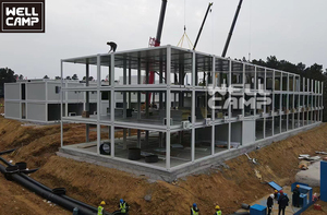 WELLCAMP Casa Container Modulare Prefabbricata, Bungalow a Doppia Altezza, Villa Rurale, Casa Moderna Piccola con Due Camere da Letto - Product Image 4
