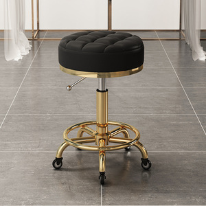Juego de Muebles de Salón Modernos Dorados al por Mayor, Silla de Barbería, Cama para Lavado de Cabello, Espejo LED, Mostrador de Recepción, Juego Completo para Salón de Belleza - Product Image 6