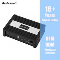 Amplificateur de puissance 4 canaux classe AB avec processeur DSP 8 canaux, puissance maximale 4x60W, autoradio