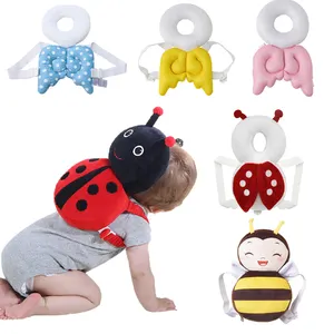 New Brand Cute Baby Infant Toddler neonato Head Back Protector Safety Pad Harness copricapo Cartoon Baby Head Protection Pad