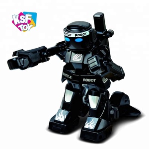 2.4G high quality kids electric rc toy battle robot with light and sound - Product Image 2