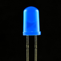 Meilleur prix à travers le trou couleur lentille diffuse ambre jaune blanc bleu vert rouge 5mm 12v Led Diode avec résistance intégrée