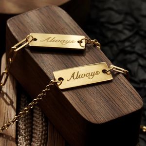 Bracelet de cheville personnalisé en or 18 carats pur avec lettres et nom pour bébé fille, nouvelle collection Xinfly - Product Image 1