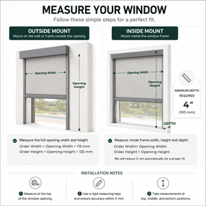 Tende <span class=keywords><strong>a</strong></span> Rullo Motorizzate da Interno ZSHINE con Telecomando, Schermo Antivento con Zip Track, Tapparelle Elettriche <span class=keywords><strong>per</strong></span> Hotel - Product Image 6