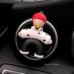 Mucca semplici ville astratte moderne fatte a mano in plastica corda per auto aromaterapia profumo aria presa d'aria decorazione creativa - Product Image 6