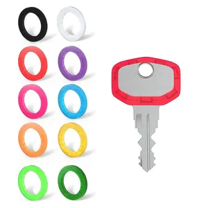 30PCS钥匙帽覆盖标签钥匙套环钥匙标识符覆盖编码环