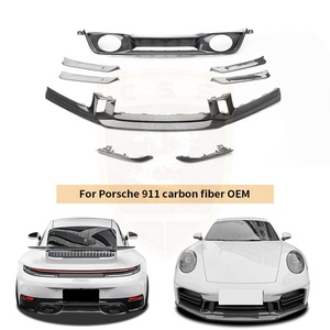Kit carrosserie en carbone sec OEM pour <span class=keywords><strong>Porsche</strong></span> <span class=keywords><strong>911</strong></span> 992.2, lèvre avant, pare-chocs, garnitures décoratives, diffuseur arrière, kit aérodynamique - Product Image 1