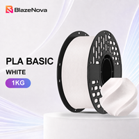 Filament PLA Basique pour Impression Fiable et Prototypage Rapide, Blanc 1,75 mm 1 kg, Bobinage Propre, Fabrication de Modèles, Imprimante 3D FDM, Faible Odeur Bambu