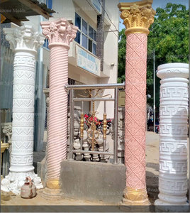 เสาพลาสติกเอบีเอสมันวาวทนทานแม่พิมพ์เสาคอนกรีตขนาดเส้นผ่าศูนย์กลาง20นิ้วพร้อมจะงอยปากแม่พิมพ์บอลัสแบบเรียบลายนูน - Product Image 5