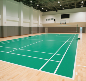 ריצוף ספורט נגד החלקה ויניל pvc גלגול מחצלת ללבוש-הוכחה כדורעף חיצוני וכדורעף מגרש כדורסל עשוי פלסטיק עמיד - Product Image 2