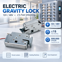 Serrure Électrique à Gravité 24V – Verrou Électronique pour Casiers à Colis, Distributeurs Automatiques et Armoires Intelligentes