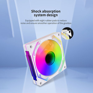 Lovingcool LED luz plástico RGB Gaming PC ventilador de ordenador multicolor 120mm <span class=keywords><strong>CPU</strong></span> ventilador ARGB ventiladores de radiador de ordenador - Product Image 5
