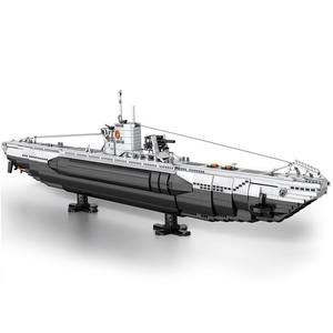 Reobrix 33050 U-Boat Submarine Model Building <b>Blocks</b> ABS <b>Plastic</b> High-Difficulty Assembly Ornament Toy for - Product Image 5