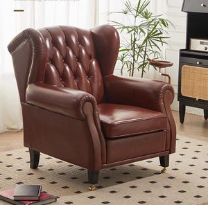 Hiện Đại Cao cấp Ý Cổ Điển Duy Nhất Ghế Da Phong Cách Trung Cổ Chủ Tịch Ghế Cho Phòng Khách Cho Xì gà Phòng chờ - Product Image 4