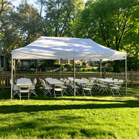 Tente instantanée pop-up 3x3m, tissu Oxford imperméable 420D avec impression de logo personnalisé pour la promotion en extérieur