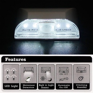 Auto PIR Infrared Door Lock Human Body <b>Sensor</b> LED <b>Lights</b> Home Cabinet Keyhole Detector LED Night <b>Light</b> - Product Image 5