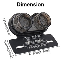 OVOVS-luz trasera Universal para motocicleta, soporte para matrícula, intermitentes, luces de freno para Harley, Bmw, Honda