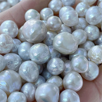 Perles d'eau douce baroques irrégulières naturelles de 9 à 15 mm, perles plissées Edison granulaires, perles en vrac pour la fabrication de bijoux, Zhuji