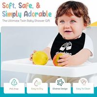 Bavoirs pour bébé en coton imperméables, personnalisés, adorables et amusants, certifiés BSCI/SEDEX/FCCA/OEKO, matière douce, absorption accrue, pour l'alimentation