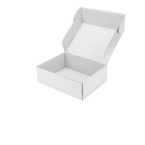 Boîte rigide pliable en carton ondulé recyclable pour vêtements en fourrure et chaussettes, avec logo de marque personnalisé, gaufrage rose, revêtement UV et pelliculage mat - Product Image 3
