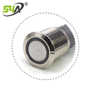 عالية الجودة التحكم في الوصول الباب الإصدار الأبيض اللون بالسعة الألومنيوم خروج زر مع مصباح ليد مضيئة علامة خروج - Product Image 5