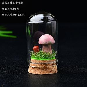 Novedades HZ, Botella Decorativa con Piedras Naturales Curativas, Botellas con Forma <span class=keywords><strong>de</strong></span> Hongo, Cristal, Tallado <span class=keywords><strong>de</strong></span> Alpaca - Product Image 5