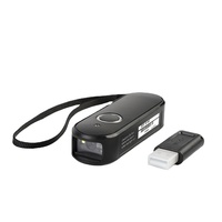 Lector de código QR portátil Syble Mini, escáner de código de barras inalámbrico 2D Blue Tooth de almacén, 2 unidades