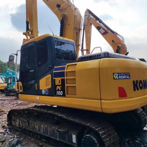 Excavatrice sur chenilles Komatsu PC160 d'occasion, 16 tonnes, excavatrice japonaise d'origine en bon état de marche, vendue à bas prix - Product Image 5