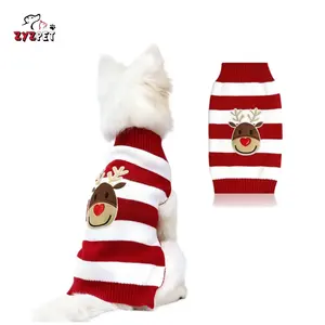 ZYZ PET Holiday Outdoor dog sweaters for small dogs,dog christmas clothes , dog pajamas shirt Reindeer Fashion