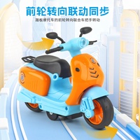 Modèle de moto à inertie rétro pour enfants, jouet éducatif de simulation de moto à deux roues, vente en gros