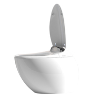 Le plus récent oeuf Wc toilette intelligente intelligente chaude entièrement automatique grande taille affichage LED bidet électrique toilette intelligente chauffée