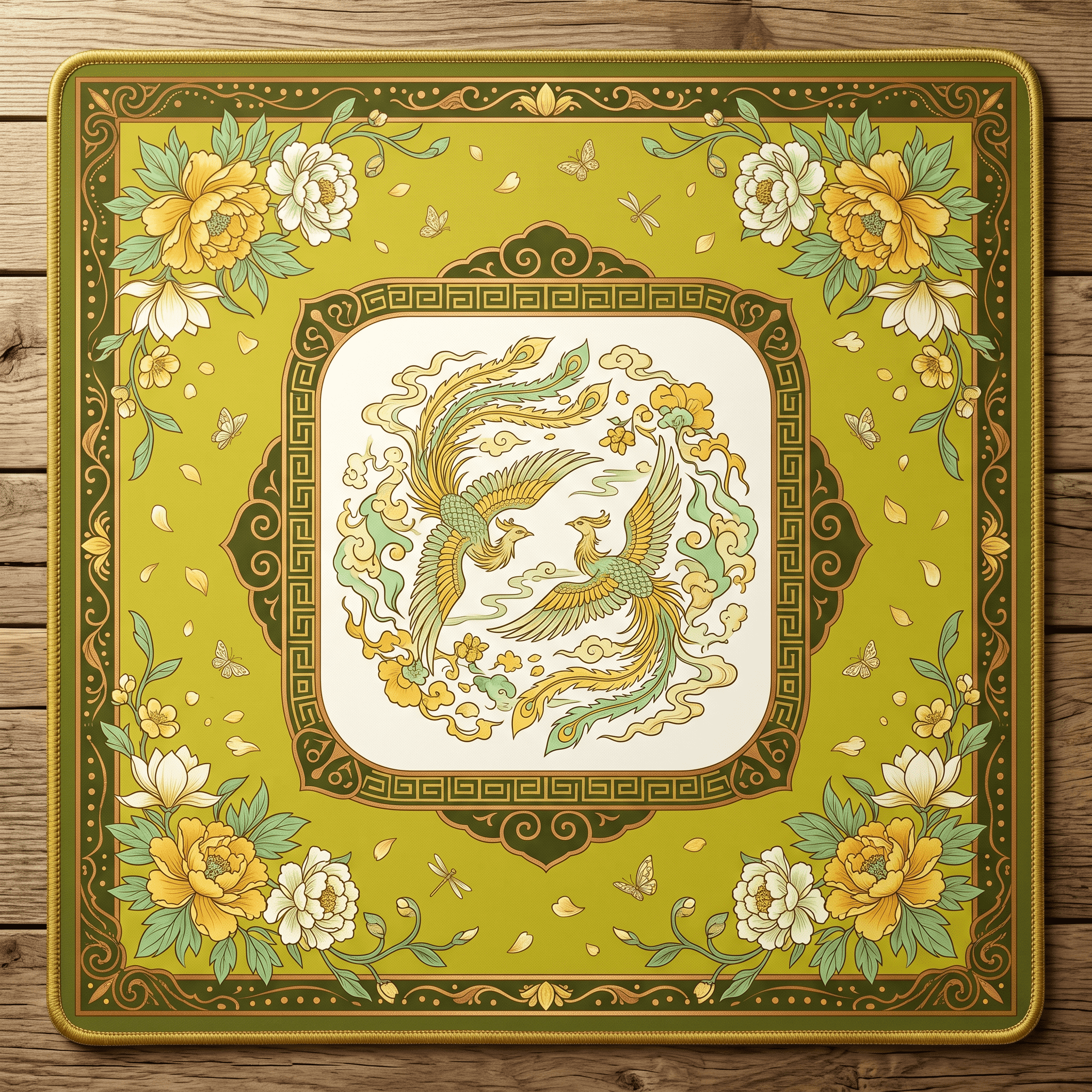 Phénix jaune-vert