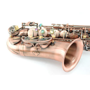 ヴィンテージプロフェッショナルアルトサックス（E♭調、マットレッド）、初心者＆演奏者向け - Product Image 5