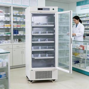 Réfrigérateur médical de haute qualité 360L pour banque de sang, 4 degrés, refroidissement par air, porte vitrée, contrôle par microprocesseur, pour laboratoire - Product Image 1