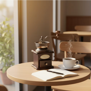 Moulin à café rapide avec balance de précision, réglage fin et trémie amovible pour la préparation quotidienne du café au bureau - Product Image 4