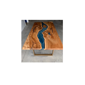 Bằng Gỗ Epoxy Nghệ Thuật Bảng Epoxy Nhựa Nghệ Thuật Bảng Và Ghế Đặt Thiết Kế Hiện Đại Thân Thiện Với Môi Bàn Ăn Tùy Chỉnh Kích Thước - Product Image 1