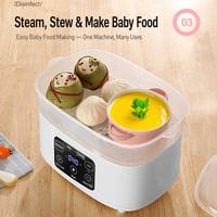 Stérilisateur de biberons pour bébés, stérilisateur électrique multifonctionnel en PVC pour biberons, séchage et chauffage, 600W, désinfection rapide