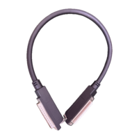 Câble d'extension blindé noir DB37 mâle-femelle, conducteur en cuivre pur, isolation PVC, pour connexion série RS232 informatique