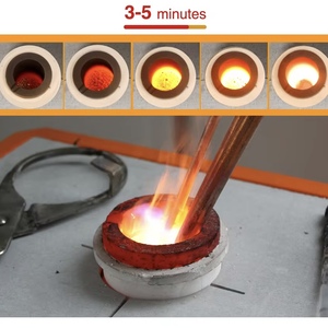 Machine de fabrication de lingots d'or Jinlai de 3kg four de fusion à induction pour bijoux industriels <span class=keywords><strong>creuset</strong></span> en céramique graphite à économie d'énergie portable - Product Image 4
