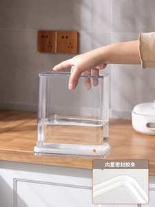 Réservoir de <span class=keywords><strong>Grain</strong></span> scellé de cuisine, stockage étanche à l'humidité, réservoir de stockage de <span class=keywords><strong>café</strong></span>, <span class=keywords><strong>boîte</strong></span> de <span class=keywords><strong>conservation</strong></span> transparente rectangulaire épaissie - Product Image 6
