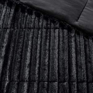 Ensemble de couette miniature en fausse fourrure douce à motif floral, taille Queen et King, en polyester, pour la literie de la maison - Product Image 5