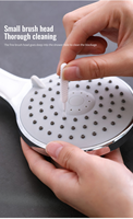 10 pièces/ensemble brosses de nettoyage de pommeau de douche, multi-fonction ménage Anti-colmatage Gap drague petit trou buse brosse