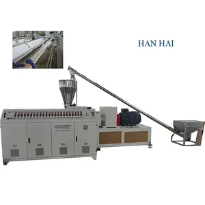 Single Double Screw Plastic PVC Fence Trunking Ceiling Panel Profile Production Line Extruder Manufacturing Making Machine