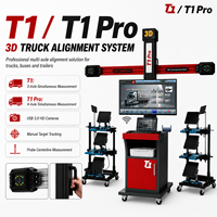 Mesin Perata Ban Truk & Bus, Alat Perata Ban 3D dengan Pengukuran Multi-Axle, Garis Tengah Chassis & Kamera HD USB 3.0
